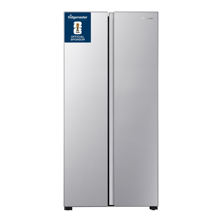 Fridgemaster 441 Litre Side-By-Side American Fridge Freezer - Silver
