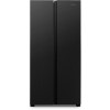Fridgemaster 428 Litre Side-By-Side American Fridge Freezer - Black