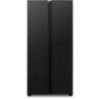 Fridgemaster 428 Litre Side-By-Side American Fridge Freezer - Black