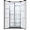 Fridgemaster 428 Litre Side-By-Side American Fridge Freezer - Black