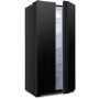 Fridgemaster 428 Litre Side-By-Side American Fridge Freezer - Black