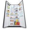 Fridgemaster 428 Litre Side-By-Side American Fridge Freezer - Black