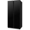 Fridgemaster 428 Litre Side-By-Side American Fridge Freezer - Black