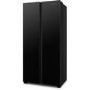 Fridgemaster 428 Litre Side-By-Side American Fridge Freezer - Black