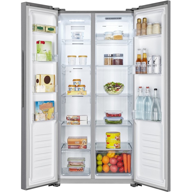 Refurbished Fridgemaster MS83430FFS 428 Litre American Fridge Freezer Silver