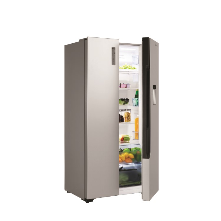 Fridgemaster 514 Litre  Side-by-side American Fridge Freezer - Silver