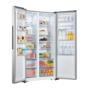Fridgemaster 519 Litre Side-By-Side American Fridge Freezer - Silver
