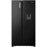 Fridgemaster 519 Litre Side-By-Side American Fridge Freezer With Multiflow  - Black