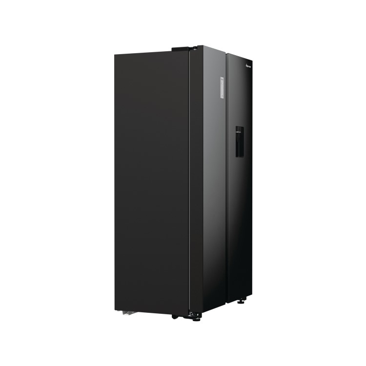 Fridgemaster 547 Litre Side-by-side American Fridge Freezer - Black