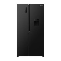 Fridgemaster 544 Litre Side-by-Side American Fridge Freezer - Black
