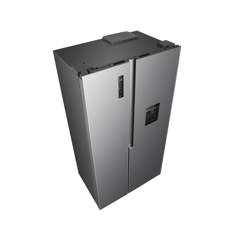 Fridgemaster 544 Litre Side-By-Side American Fridge Freezer - Silver