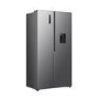 Fridgemaster 544 Litre Side-By-Side American Fridge Freezer - Silver