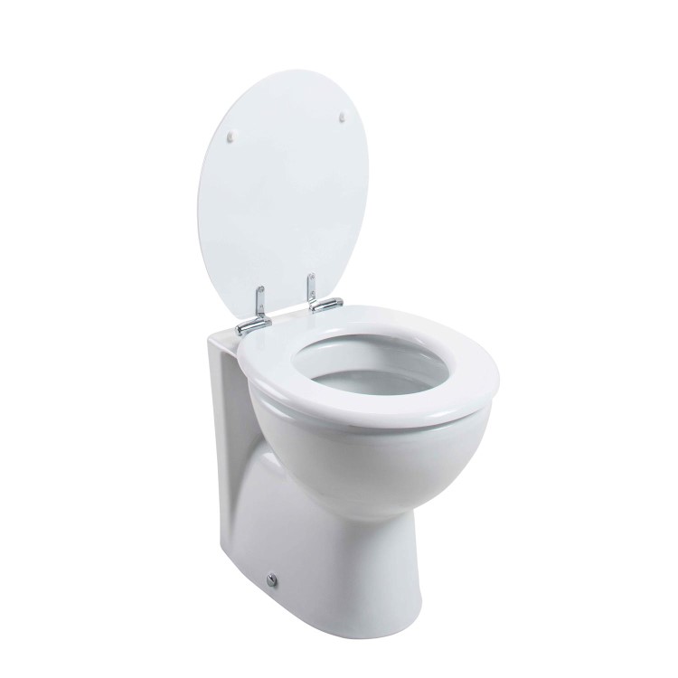 GRADE A1 - Standard Soft close High Gloss MDF Toilet Seat - Bottom Fix