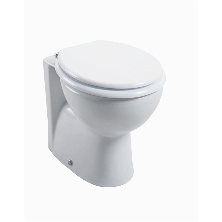 GRADE A1 - Standard Soft close High Gloss MDF Toilet Seat - Bottom Fix