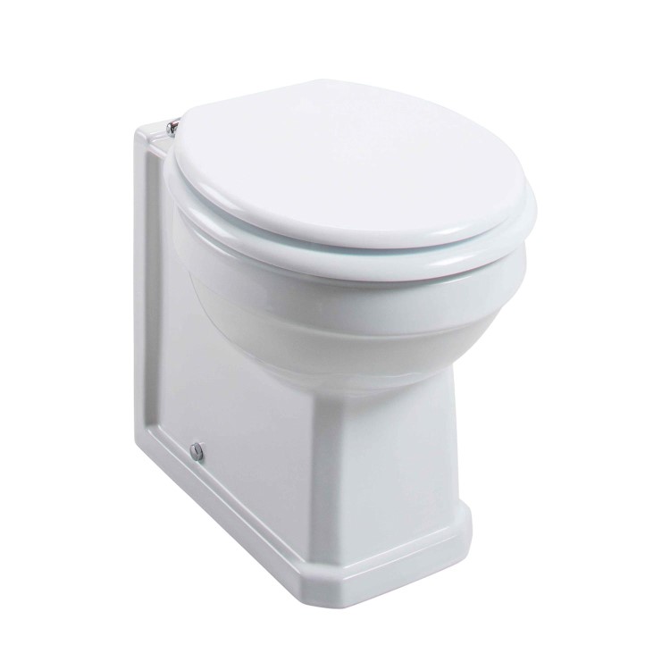 GRADE A1 - Standard Soft close High Gloss MDF Toilet Seat - Bottom Fix