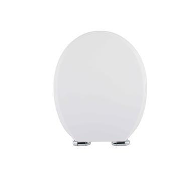 GRADE A1 - Standard Soft close High Gloss MDF Toilet Seat - Bottom Fix
