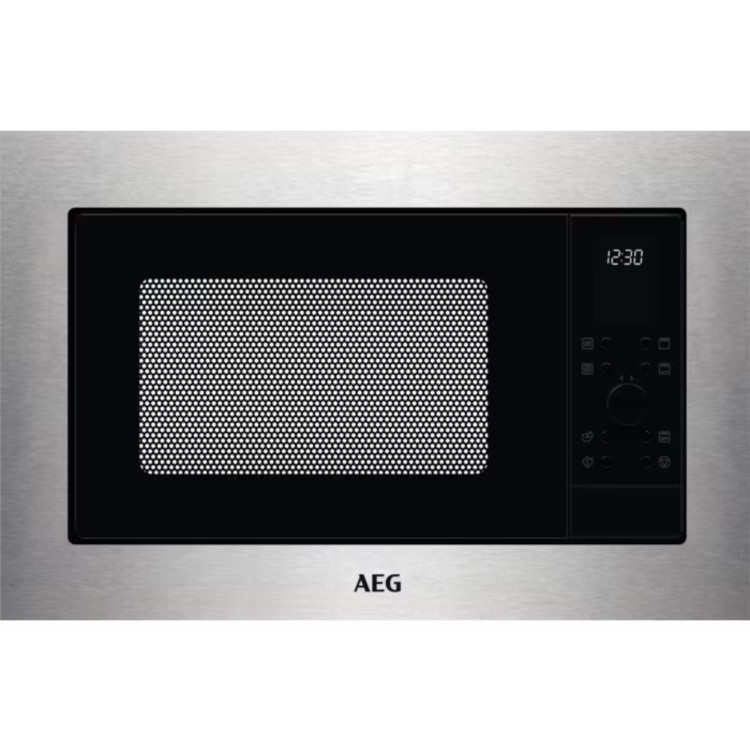 AEG 6000 Series Built-In 900W Microwave with Grill - Stainless Steel
