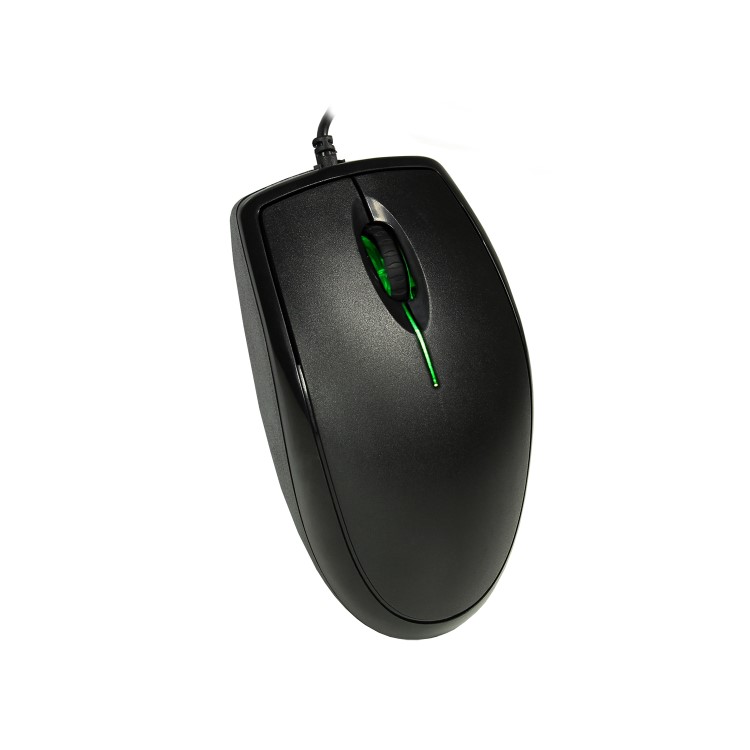 Optical Wired LED Optical Mouse in Black