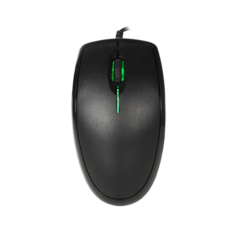 Optical Wired LED Optical Mouse in Black