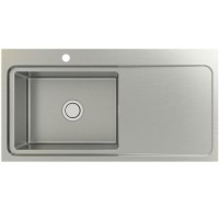 GRADE A1 - Astracast MT10XBHOMESKR Stainless Steel 1 Bowl Right Hand Sink