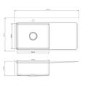 GRADE A1 - Astracast MT10XBHOMESKR Stainless Steel 1 Bowl Right Hand Sink