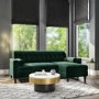 Marble Coffee Table in White with Gold and Black Base - Martina
