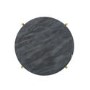 Black Marble Side Table with Gold Legs - Round
