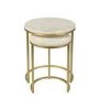 Round White Marble Nest of Side Tables - Martina