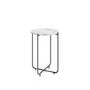 Round White Marble Side Table - Martina