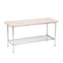 White Marble Hallway Bench with Shoe Rack - Martina