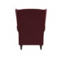 Burgundy Velvet Wingback Armchair - Martha