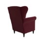 Burgundy Velvet Wingback Armchair - Martha