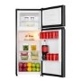 Fridgemaster 124 Litre 80/20 Top Mount Freestanding Fridge Freezer - Black