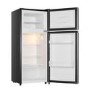 Fridgemaster 124 Litre 80/20 Top Mount Freestanding Fridge Freezer - Black