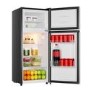 Fridgemaster 124 Litre 80/20 Top Mount Freestanding Fridge Freezer - Silver