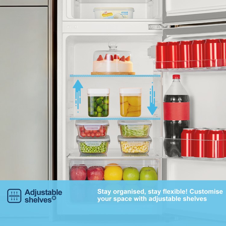 Fridgemaster 124 Litre 80/20 Top Mount Freestanding Fridge Freezer -  White