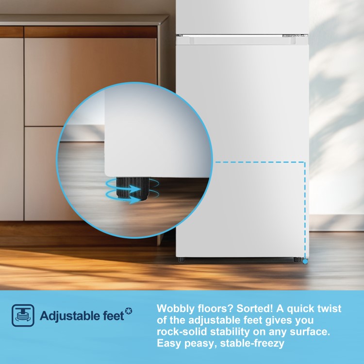 Fridgemaster 124 Litre 80/20 Top Mount Freestanding Fridge Freezer -  White