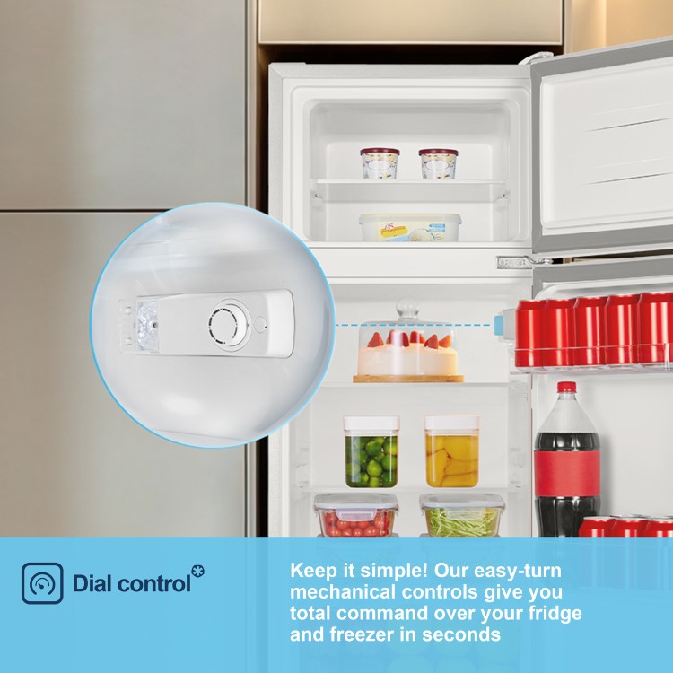 Fridgemaster 124 Litre 80/20 Top Mount Freestanding Fridge Freezer -  White