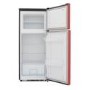 Fridgemaster MTM48120R 118x55cm A-Plus Rated Top Mount Fridge Freezer - Red And Black