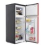 Fridgemaster MTM48120R 118x55cm A-Plus Rated Top Mount Fridge Freezer - Red And Black