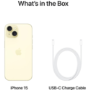 GRADE A1 - Apple iPhone 15 Yellow 6.1" 128GB 5G Unlocked & SIM Free Smartphone