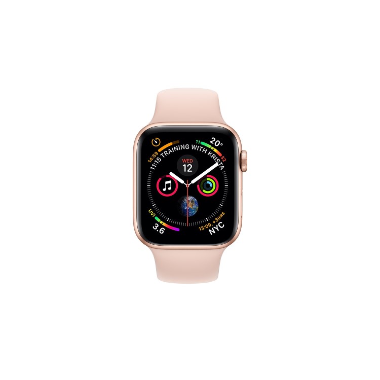 GRADE A1 - Apple Watch Series 4 GPS + Cellular 40mm Gold Aluminium Case with Pink Sand Sport Band