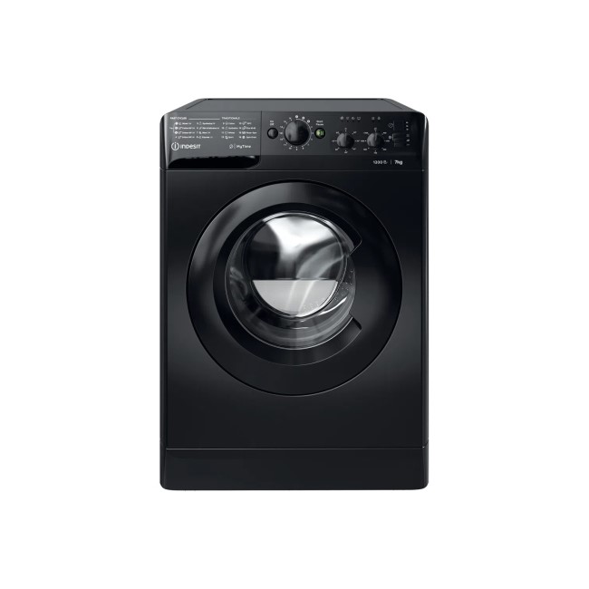 Indesit 7kg 1200rpm Freestanding Washing Machine - Black