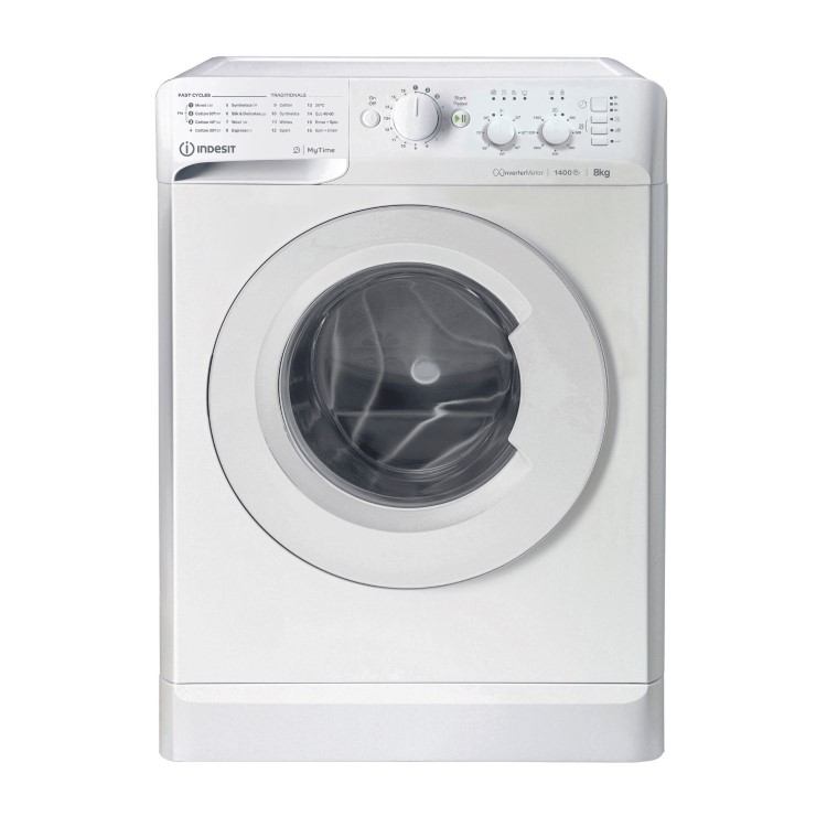 Refurbished Indesit MyTime MTWC81495WUK Freestanding 8KG 1400 Spin Washing Machine White
