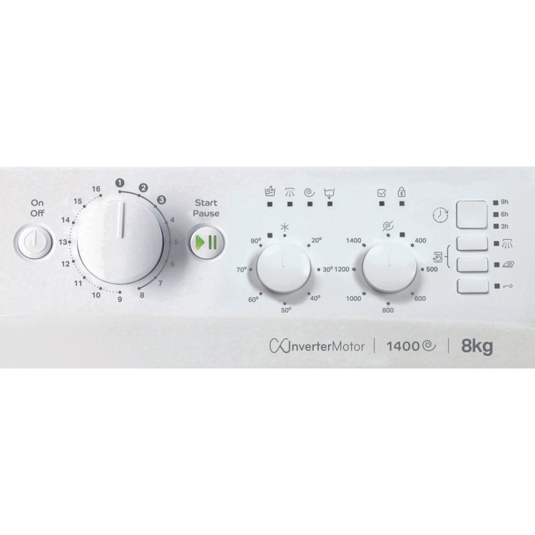Refurbished Indesit MyTime MTWC81495WUK Freestanding 8KG 1400 Spin Washing Machine White