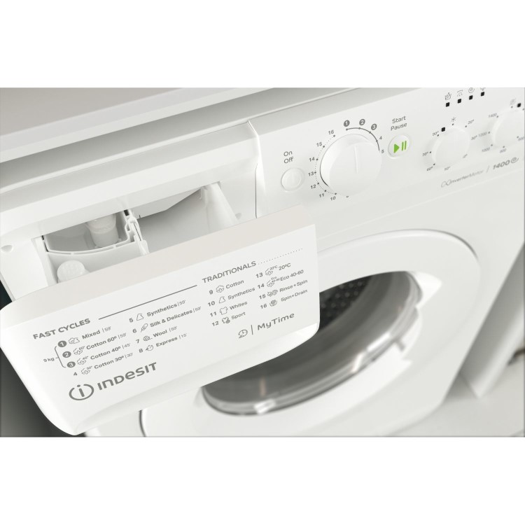 Indesit MyTime 9kg 1400rpm Washing Machine - White
