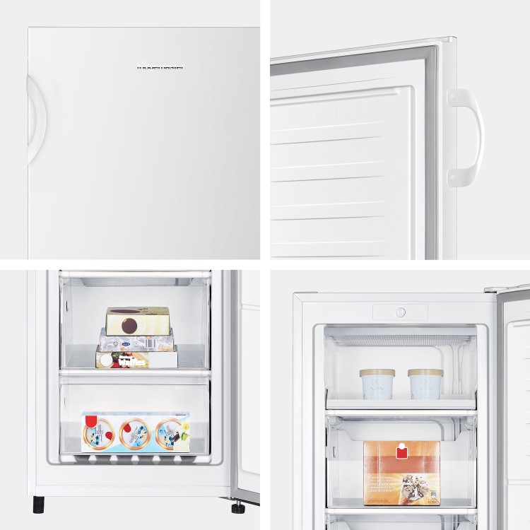 Fridgemaster 165 Litre Freestanding Upright Freezer - White