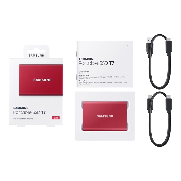Samsung T7 2TB USB-C External Portable SSD