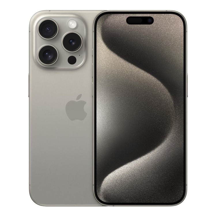 Refurbished Apple iPhone 15 Pro Max Natural Titanium 6.7" 512GB 5G Unlocked & SIM Free Smartphone