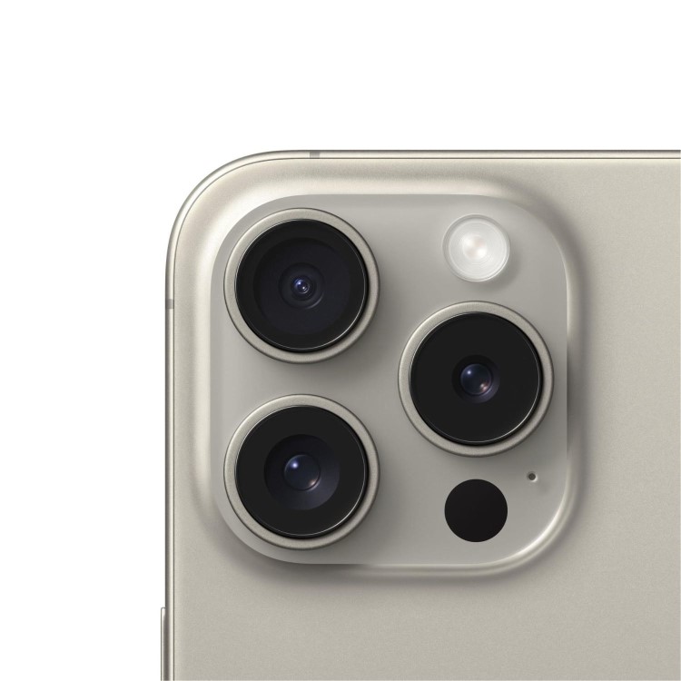 Refurbished Apple iPhone 15 Pro Max Natural Titanium 6.7" 512GB 5G Unlocked & SIM Free Smartphone
